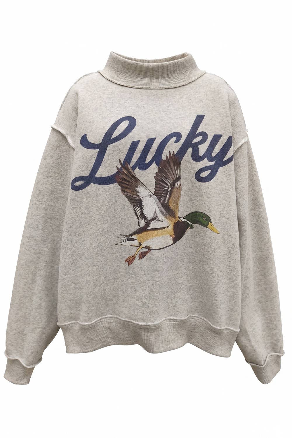 Lucky & Mallard  Reversible Mockneck Sweatshirt